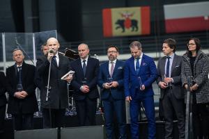 Prezydent Andrzej Duda na otwarciu Areny Lodowej [WIDEO, ZDJĘCIA]